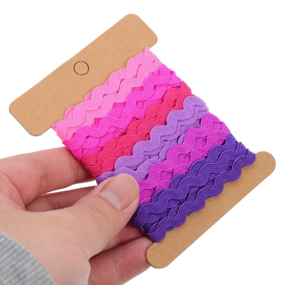 PENIKOKO Durable Multi Wavy Trim Ribbon for DIY Craft Projects Polyester WearResistant Decorative Edge Trim 2PCS