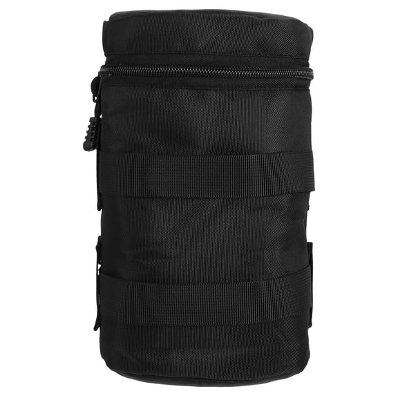PENIKOKO Black Nylon Camera Lens Pouch for with Moisture and Dust , Compact and Lightweight