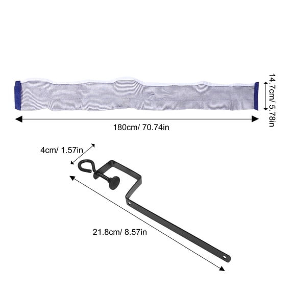 PENIKOKO Portable Table Tennis Net and Post Set Easy Setup for Training and Outdoor Indoor Play