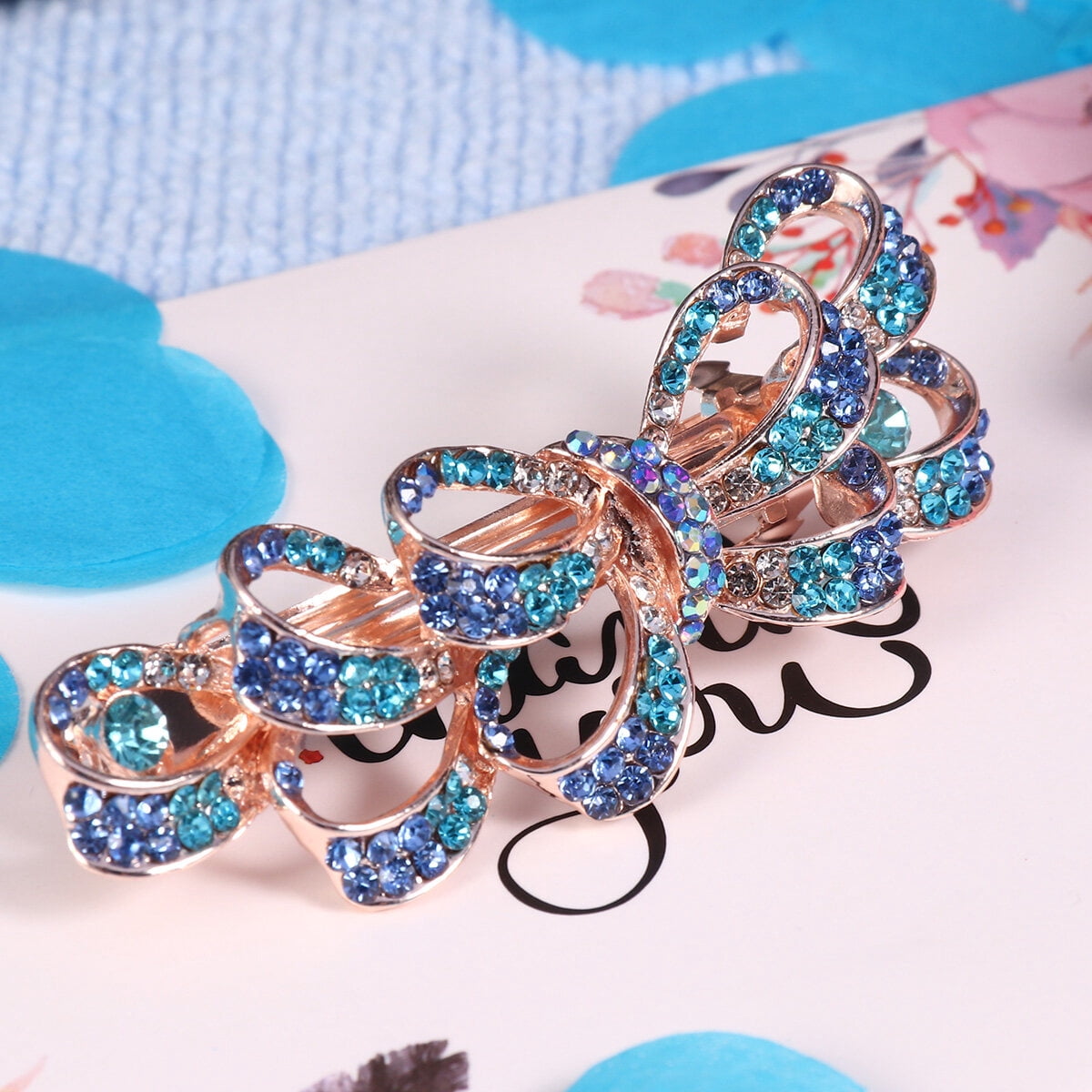 Bebe ? crystal barrette hair  jewel ? stunning ? gorgeous!????? 61AhgpxSWkL.jpg_BO30,255,255,  main image 3
