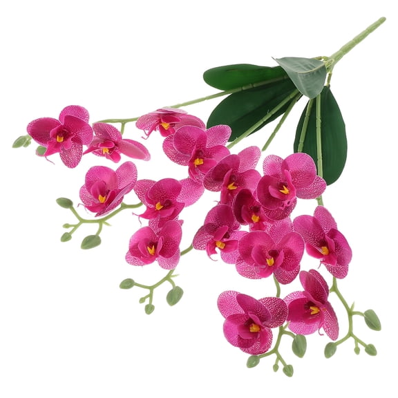 PENIKOKO Elegant Faux Orchid Flowers for Indoor Home Decor, Reptile Terrariums, Plastic Floral Arrangement