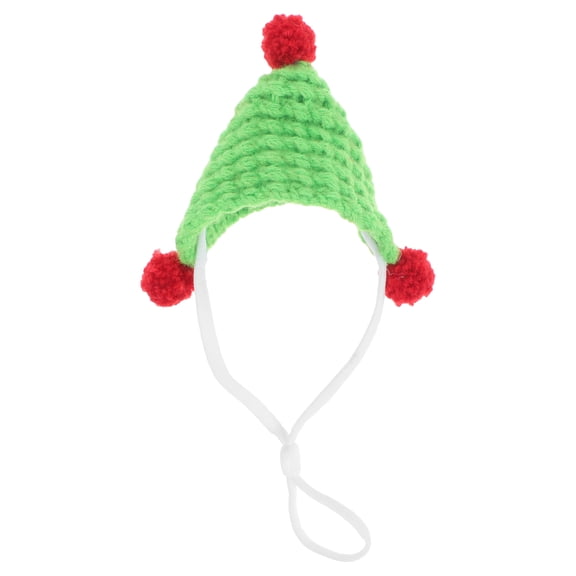 PENIKOKO Light Green Yarn Hamster Hat and Ferret Costume Set for Small Pets Pet Owners 1 Set