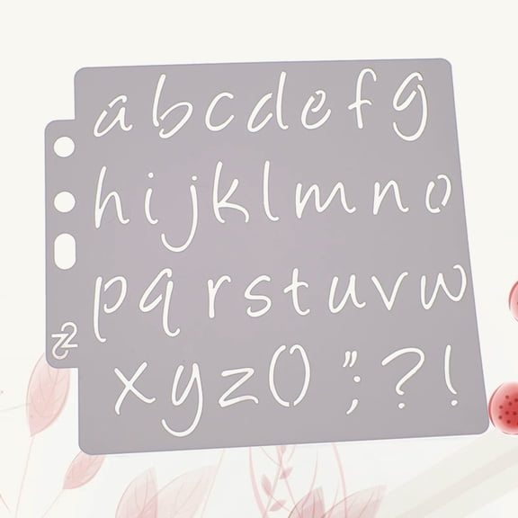 PENIKOKO Floral Texture Stencils Painting Template Assorted Color Washable 1Pcs for Making