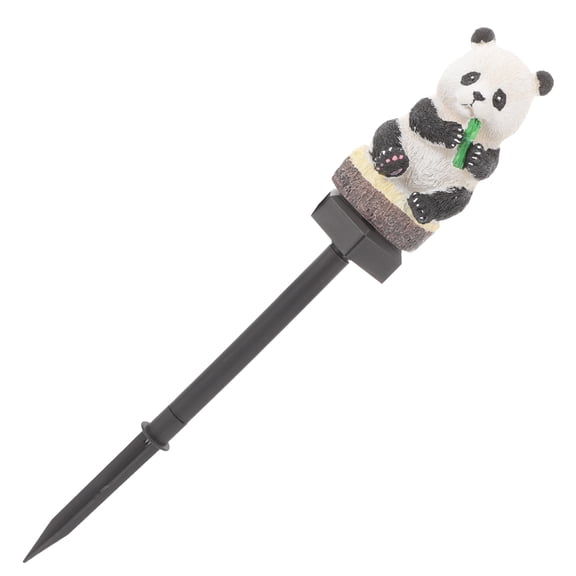 PENIKOKO Solar Powered Garden Lights Panda Decor Garden Light PP Plastic 1 Pcs