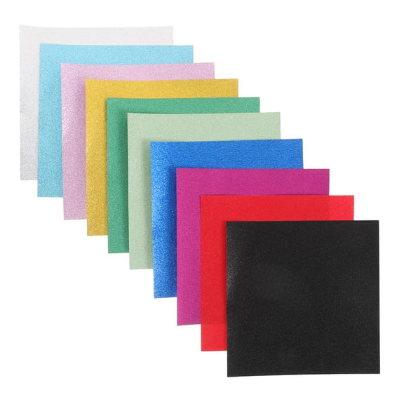 PENIKOKO Glitter Origami Paper Assorted Colors for Crafts, Scrapbooking, Card Making, and Art Projects
