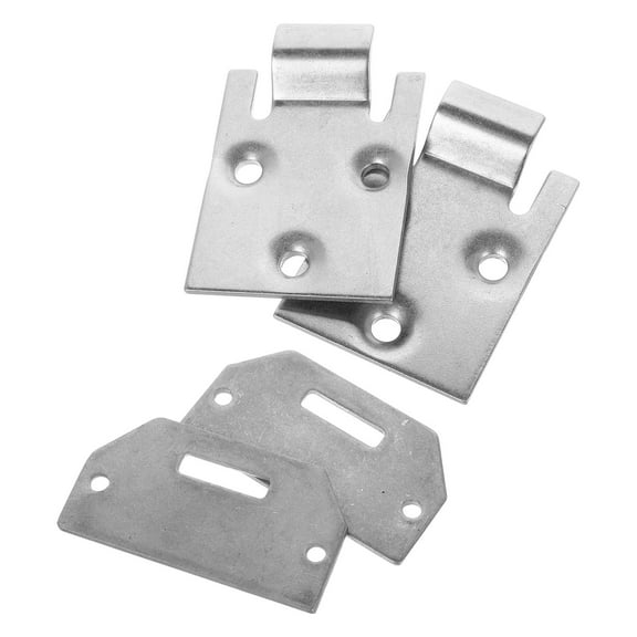 PENIKOKO Golf Cart Accessories Replacement Seat Hinges 1Set Sturdy Structure Metal in Silver 7x2x0.08in