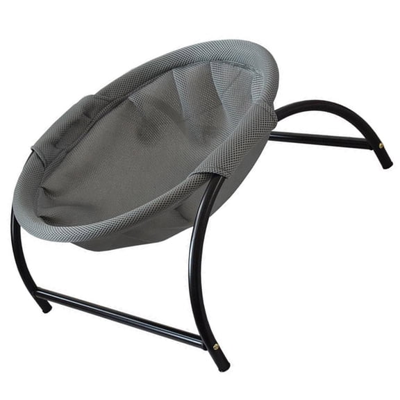 PENIKOKO Grey Elevated Pet Bed with Strong Iron Legs and Wear Resistant Mesh for Cats and Puppies