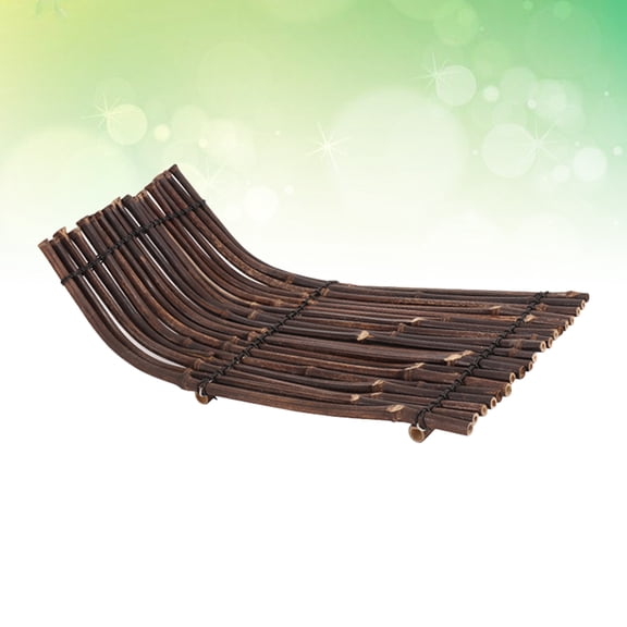 PENIKOKO Handmade Raft Tea Tray Coaster Mat Serving Platter for Home Tea and Snack Use 2pcs