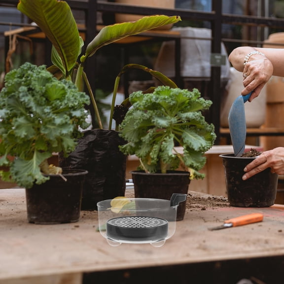 PENIKOKO Heavy Duty Deep Plant Saucers for Potted Plants, 1-Pack Pot Drip Tray