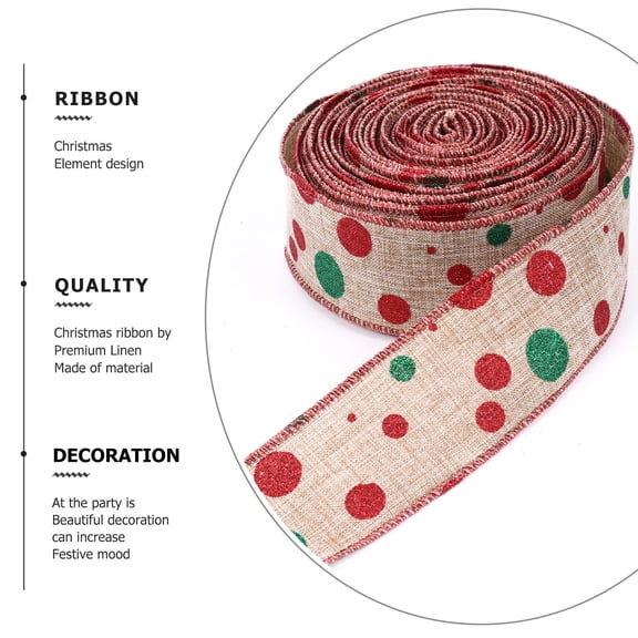 PENIKOKO Red Jute Ribbon for Wrapping, Decorative Burlap Ribbon, 1 Piece, Perfect for Crafts and Presents
