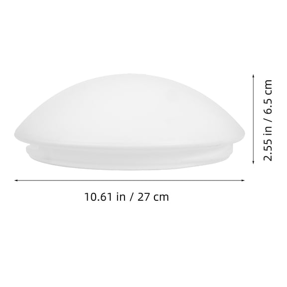 PENIKOKO White Ceiling Light Shield for Home Use with Plastic Construction and Soft Light Diffusion Cover