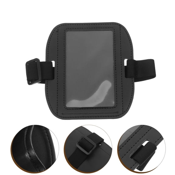 PENIKOKO Horizontal Waterproof Card Storage Holders Plastic Id Holder for Team Identification 1Pack