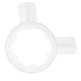 thumbnail image 1 of PENIKOKO White Plastic Flower-Shaped Ice Cream Dispenser Nozzle, 1 Pack - Commercial Machine Accessory for Soft Serve, 1 of 8