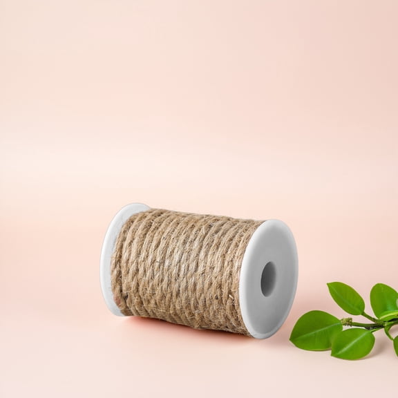 PENIKOKO Khaki Jute Twine Rope for Crafting Strong Natural Cord for DIY Packaging and Home Decor