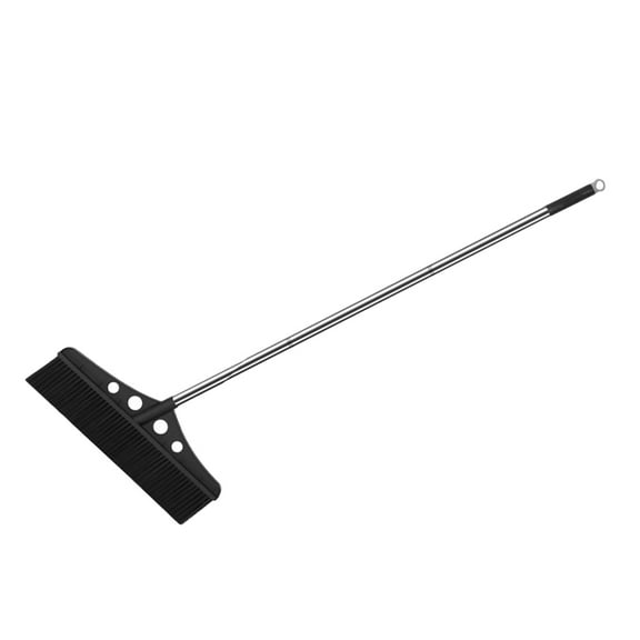 PENIKOKO Heavy Duty Lawn Sweeper with Wide Stainless Steel Nylon Broom for Outdoor Yard Cleaning Homeowners 1 Piece