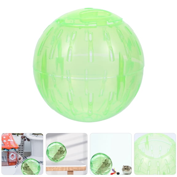 PENIKOKO Light Green Hamster Exercise Ball ABS Small Pet Toy for Kids Playing Compact and Easy to Clean 4.5 Inch