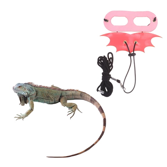 PENIKOKO Lizard Leash Adjustable Reptile Pink Wings Outdoor Walks 1Pack