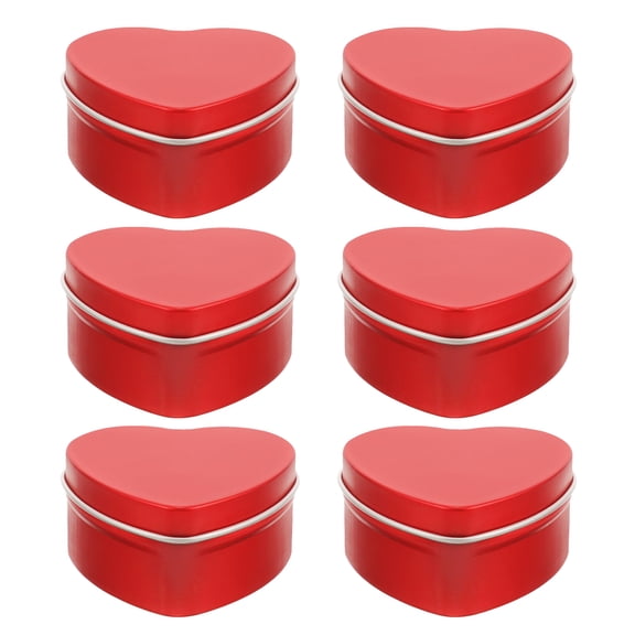 PENIKOKO Love Candy Cans Tin Heart Tin Storage Box For Boys And Girls Wedding Decoration Heart Shaped Candy Boxes
