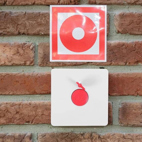 PENIKOKO White Manual Fire Alarm Reset Switch Emergency Call Button for Cars and Vehicles Safety Use