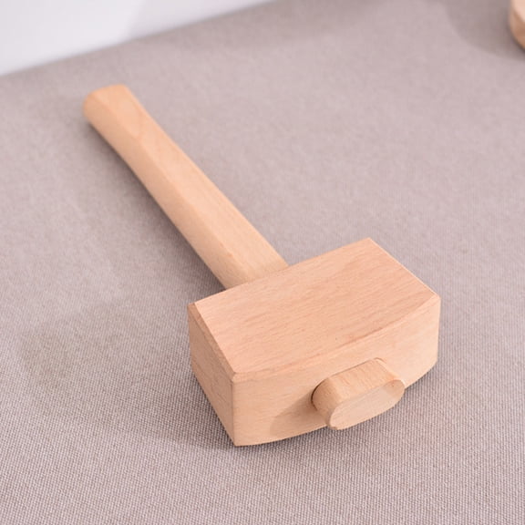 PENIKOKO Manual Hammers Hardwood Hammer Beech Wood Tool for Woodworking 1Pack