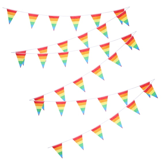 PENIKOKO Multi Color Pennant Banner for Decoration Vibrant Cloth Streamer Easy Installation Ideal for Parties and Events