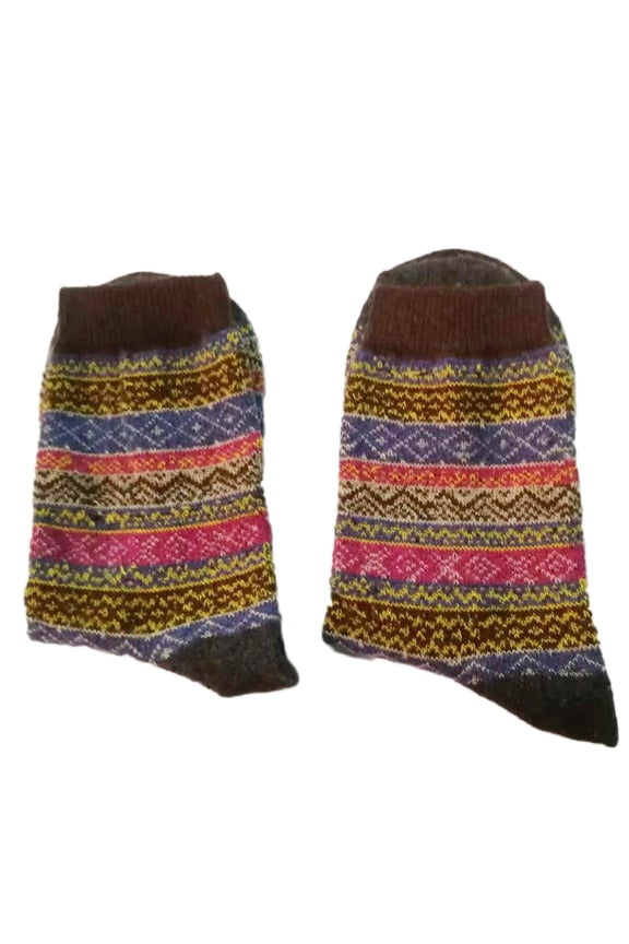 Multi Color Rabbit Wool Winter Socks for Unisex Perfect Gift for Christmas and New Year Size Options Available