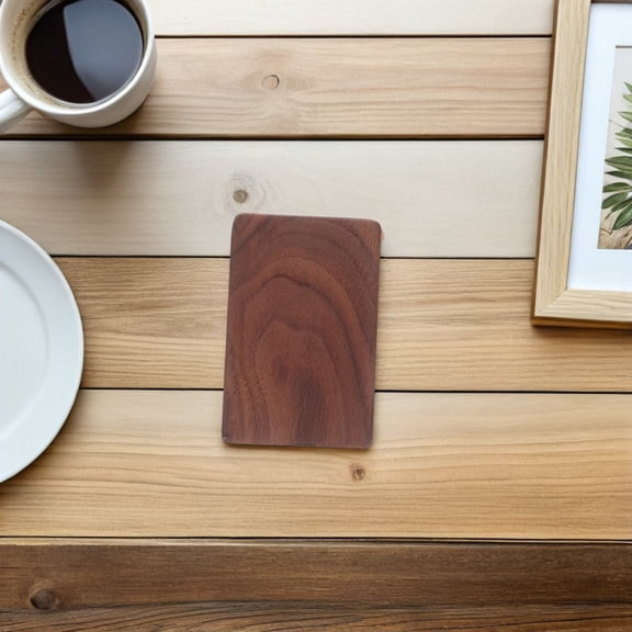 PENIKOKO Wooden Business Card Holder Box for Professionals, Elegant Design, Card Organizer, 1 Pack Storage Solution