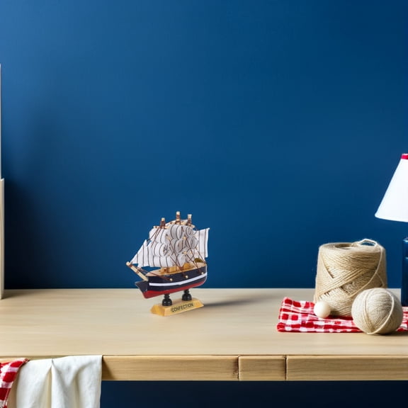 PENIKOKO Nautical Home Decor Coastal Decor Multi 1Set Sailboat Model