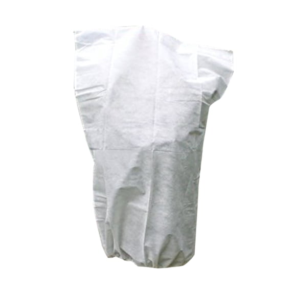 PENIKOKO NonWoven Plant Cover Protective Tree Covers with Adjustable String for Plant Use White 60x110cm
