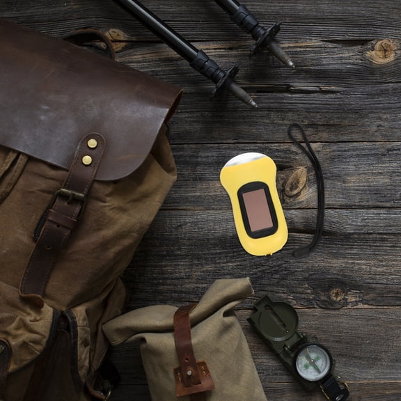 PENIKOKO Outdoor Solar Lantern and Flashlight, Yellow ABS Solar Powered Camping Light, Portable 1-Pack