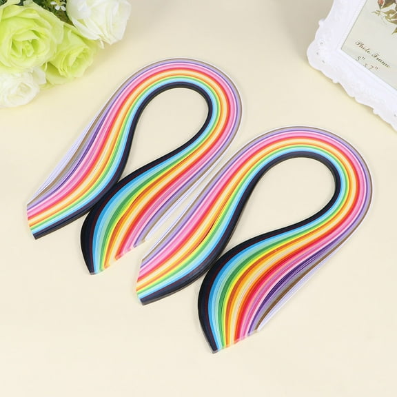 PENIKOKO Multi-Color Paper Quilling Strips Set Lightweight for Handcraft Flowers, Animals, and Creative Projects