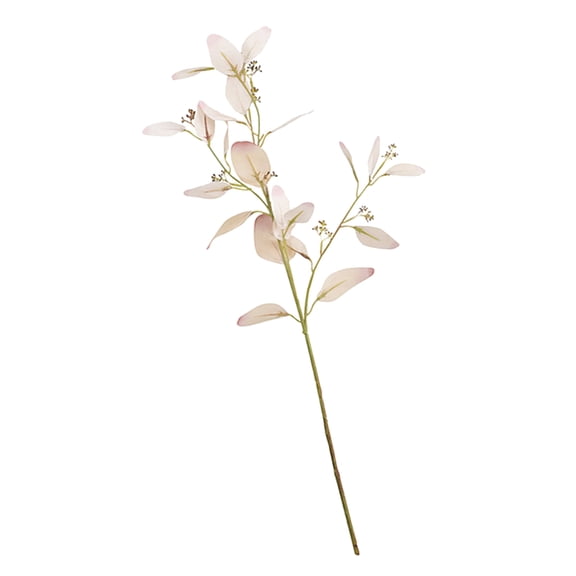 PENIKOKO Pink Eucalyptus Stems Artificial Eucalyptus Leaves for Office and Shop Decoration 1Pack