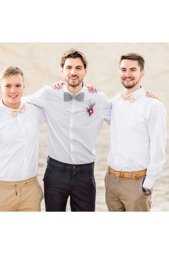 Men's Pre-Tied Sequin Bow Tie with Sparkling Rhinestones, Elegant Wedding and Party Accessory