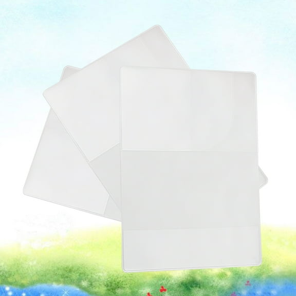 PENIKOKO Premium Transparent PVC Passport Cover ID Protector Case for Passport Use 20x13cm 5 Pcs