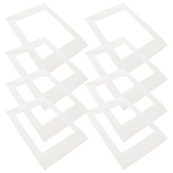 PENIKOKO Premium White Photo Frame Mat for Displaying Photos and Artwork, 30pcs Composite Material, Practical and