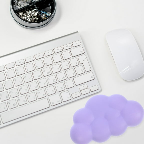 PENIKOKO Multi Functional Purple Mouse Wrist Rest with Ergonomic