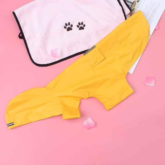 PENIKOKO Reflective Waterproof Doggie Raincoats for Big Dogs 1Set