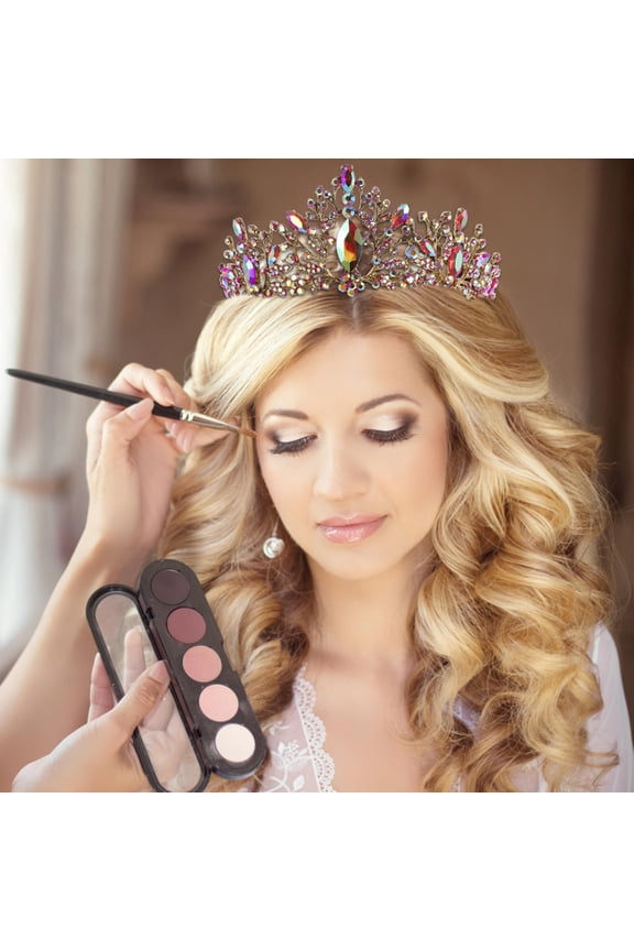 Retro Style Women's Wedding Accessory with Rhinestone Embellishments, Lightweight, Multi-Color, One Size Fits All Events