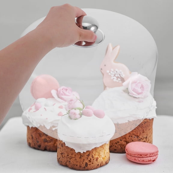 PENIKOKO Reusable Clear Cheese Container Dome Cover 1 Pack Transparent Food Storage for Freshness Preservation