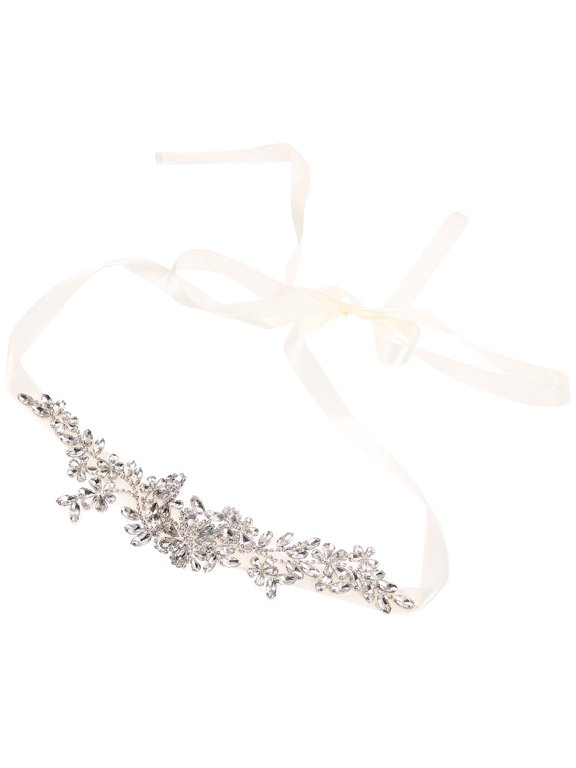 Multi Color Rhinestone Sash Belt for Bridal Gown Comfortable and Elegant Decoration