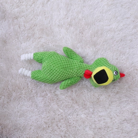 PENIKOKO Funny Squeaky Chicken Dog Toy Green 1Set