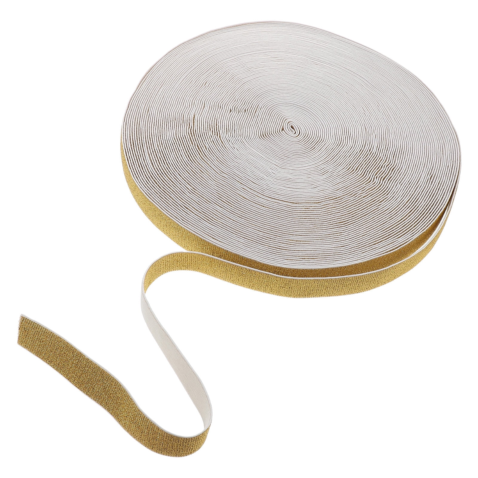 Sewing Thread Ribbon PENIKOKO Shiny Wide Woven Elastic Ribbon with Metallic Threads for ...