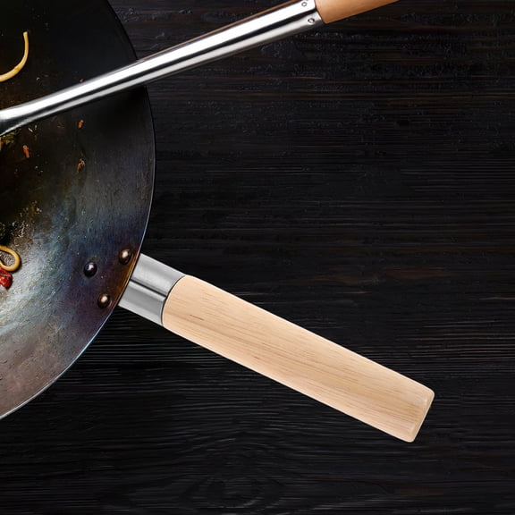 PENIKOKO Universal Wooden Pan Handle Replacement Set Simple Design Kitchen Cookware Accessory for Home Cooking