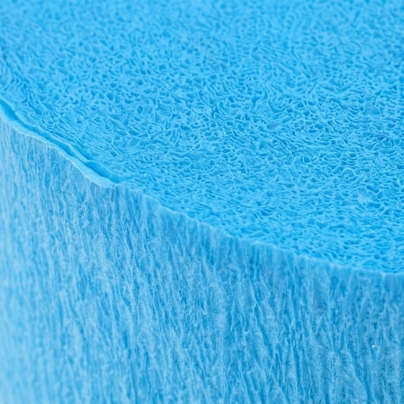PENIKOKO Sky Blue Crepe Paper Streamers for Party Decoration Wedding and Birthday Event Accessories