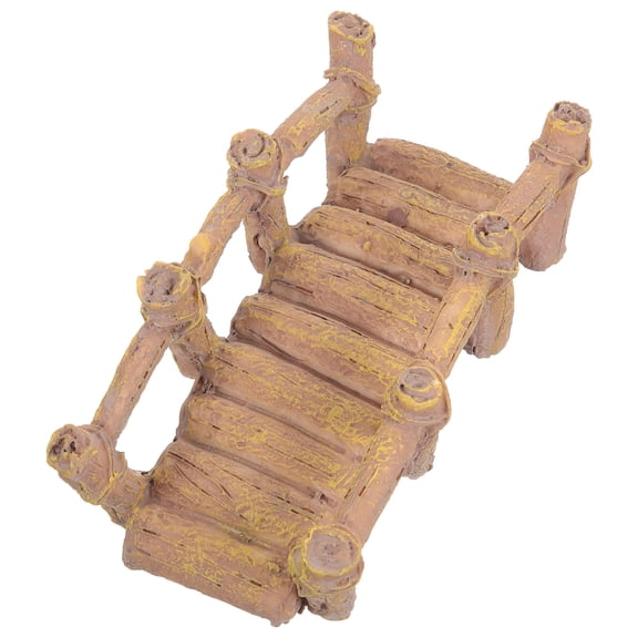 PENIKOKO Vivid Resin Garden Bridge Light Brown for Indoor Outdoor Use