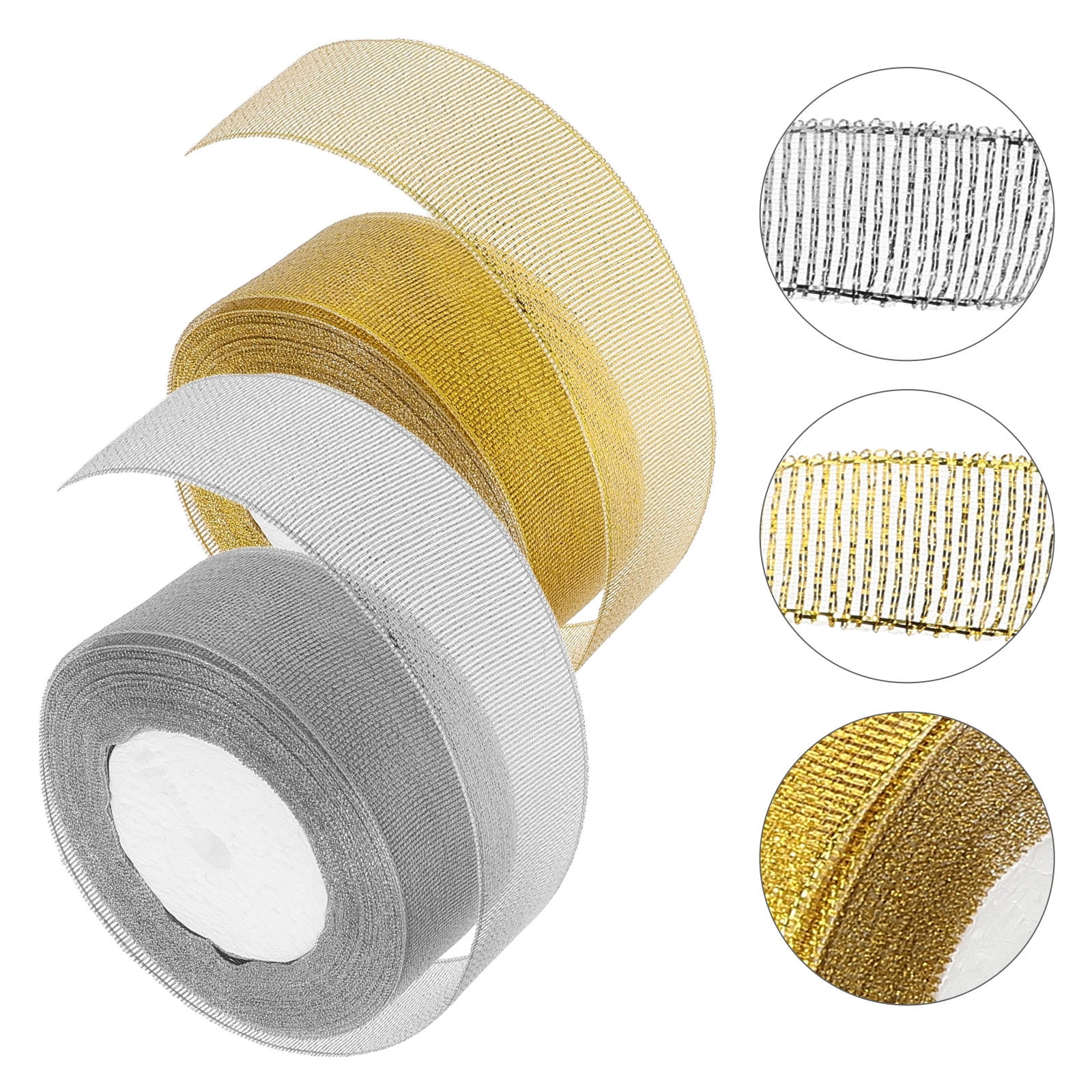 Spikly Ribbons PENIKOKO Soft Texture Sparkly Fabric Ribbon for DIY Hair Bows and ...