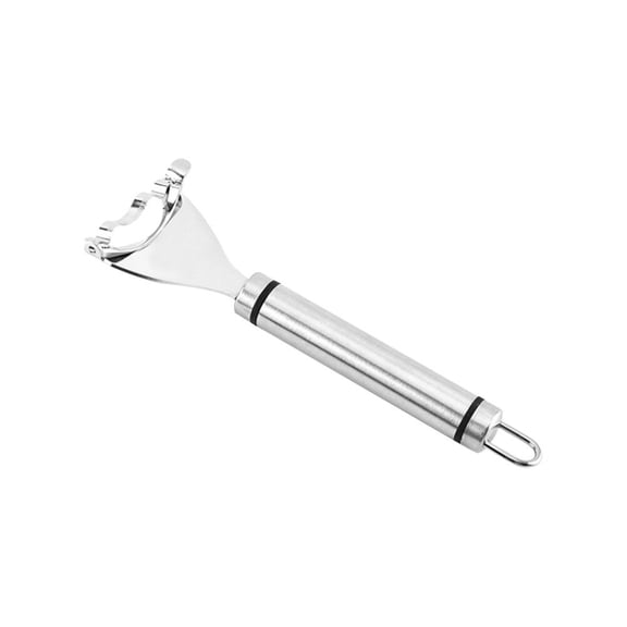 PENIKOKO Stainless Steel Corn Peeler for Home Use Lightweight Easy Clean with Complete Kernels Silver 1pc