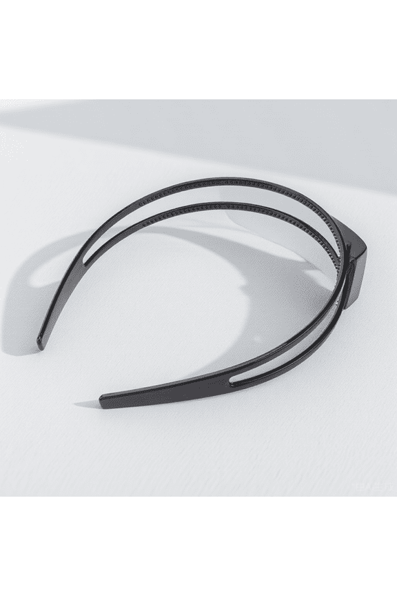 Black Two-Layer Headband for Women, Hair Accessory, Stylish and Comfortable Daily Wear Headwear