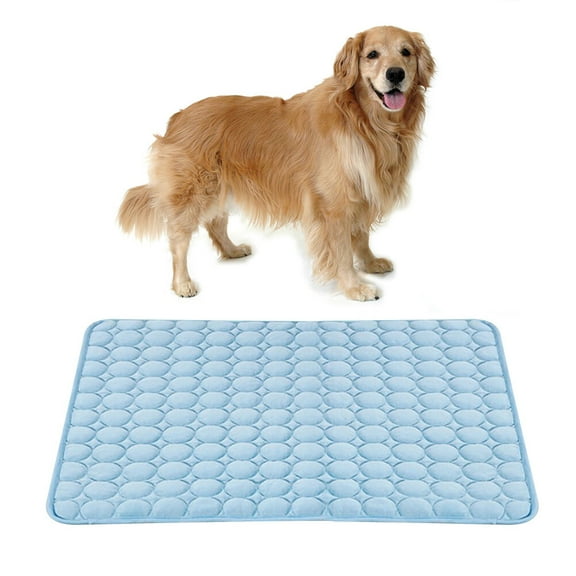 PENIKOKO Summer Self Cooling Pet Blanket Breathable Blue Mat For Dogs Cats For Indoor Outdoor Use Ice For Comfort