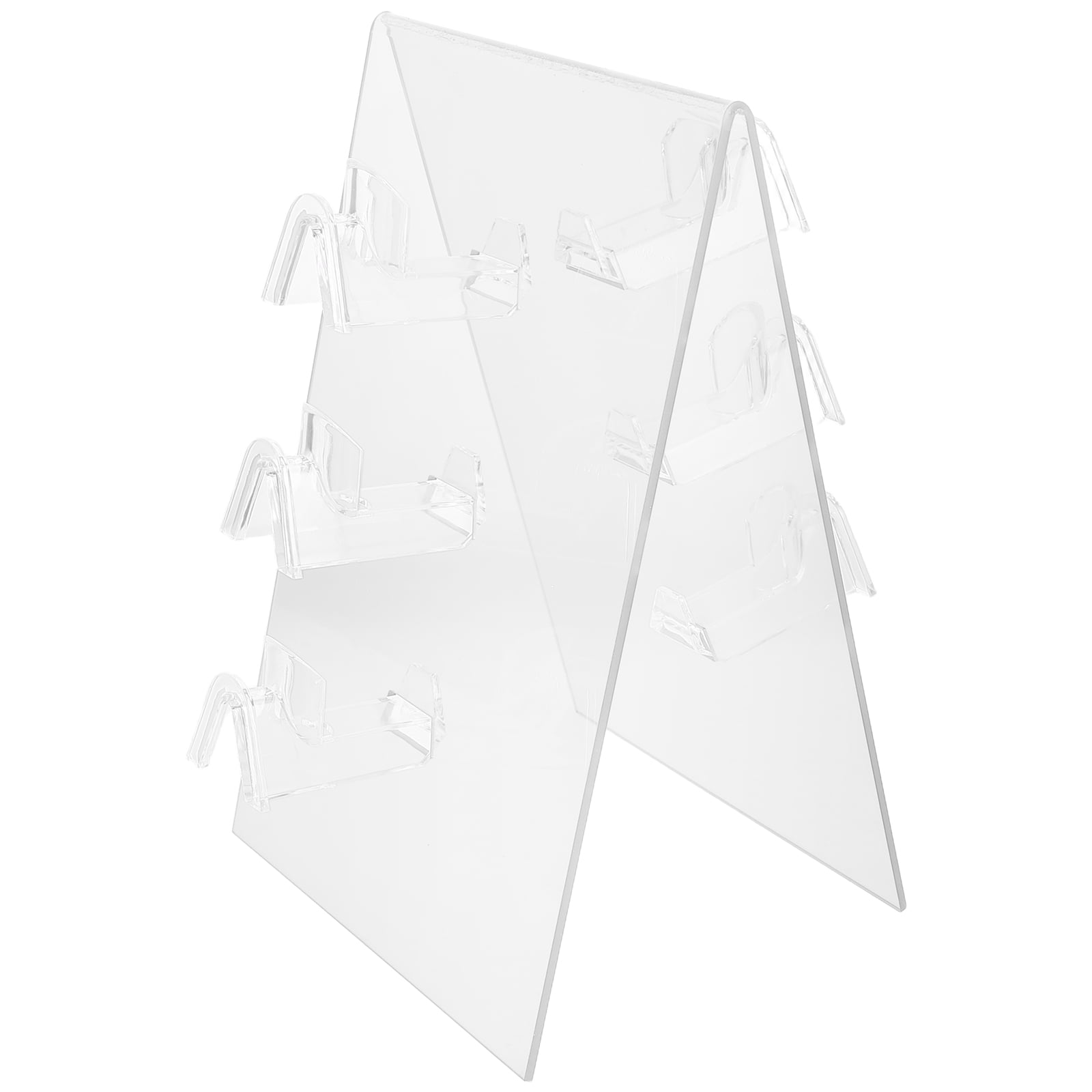 Glasses Storage Rack PENIKOKO Clear Acrylic Double-Sided Eyeglass Holder Stand, Sunglasses ...